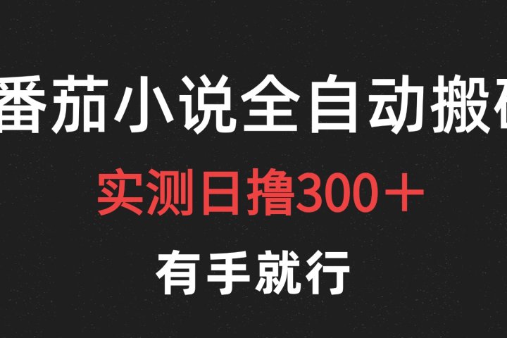 最新番茄小说挂机搬砖，日撸300＋！有手就行，可矩阵放大祝创空间-网创项目资源站-副业项目-创业项目-搞钱项目祝创空间