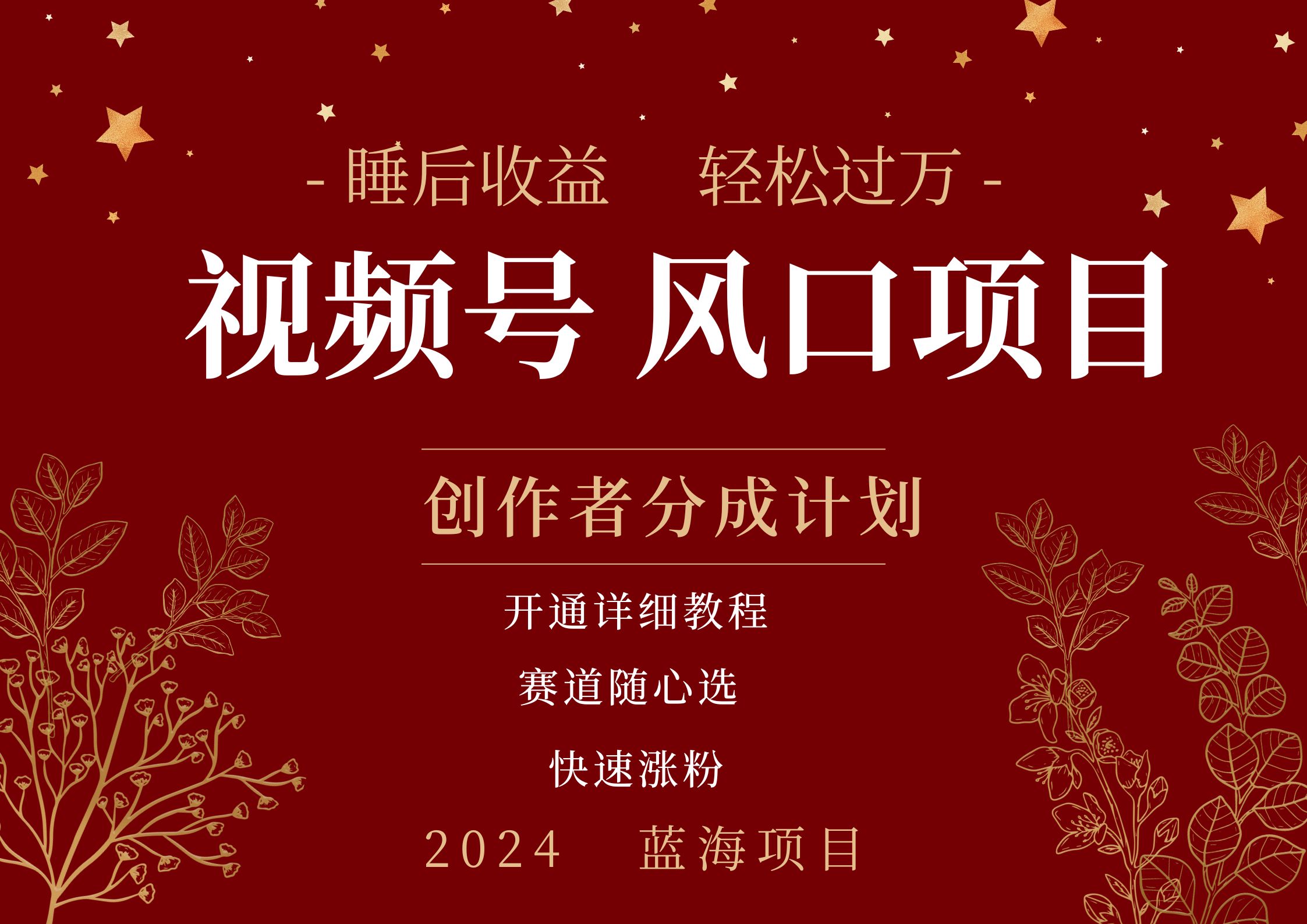 图片[1]祝创空间-网创项目资源站-副业项目-创业项目-搞钱项目拥有睡眠收益的微信视频号大风口项目，轻松月入过万+，多赛道选择，可矩阵，玩法简单轻松上手祝创空间-网创项目资源站-副业项目-创业项目-搞钱项目祝创空间