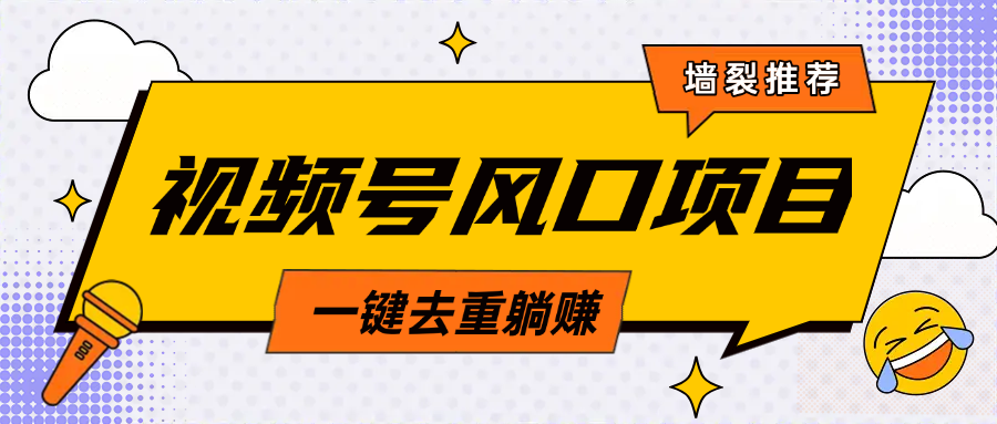 视频号风口蓝海项目，中老年人的流量密码，简单无脑，一键去重，轻松月入过万祝创空间-网创项目资源站-副业项目-创业项目-搞钱项目祝创空间