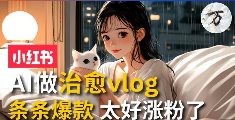 图片[1]祝创空间-网创项目资源站-副业项目-创业项目-搞钱项目AI治愈系vlog动画视频，小红书7天 涨粉破千，商单报价1500+，0成本制作，日入2000+，有手就会 祝创空间-网创项目资源站-副业项目-创业项目-搞钱项目祝创空间