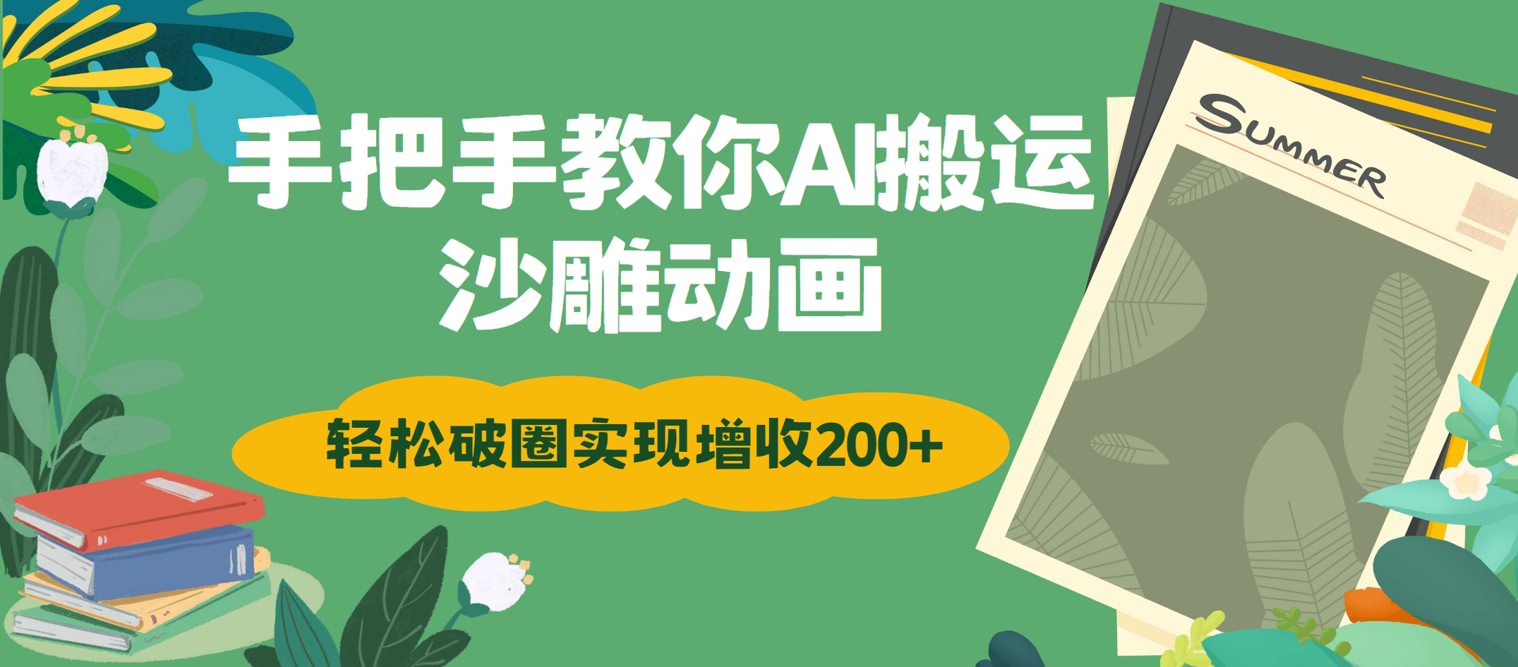 手把手教你用AI搬运沙雕动画轻松破圈实现增收200+祝创空间-网创项目资源站-副业项目-创业项目-搞钱项目祝创空间