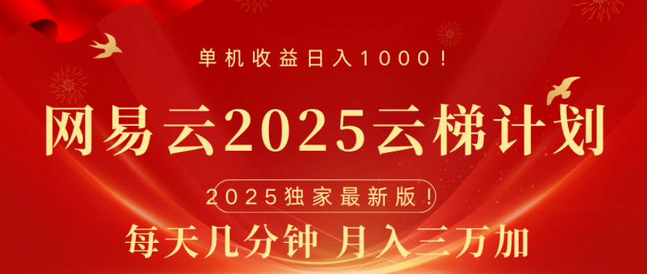 网易云最新玩法，纯挂机!!祝创空间-网创项目资源站-副业项目-创业项目-搞钱项目祝创空间