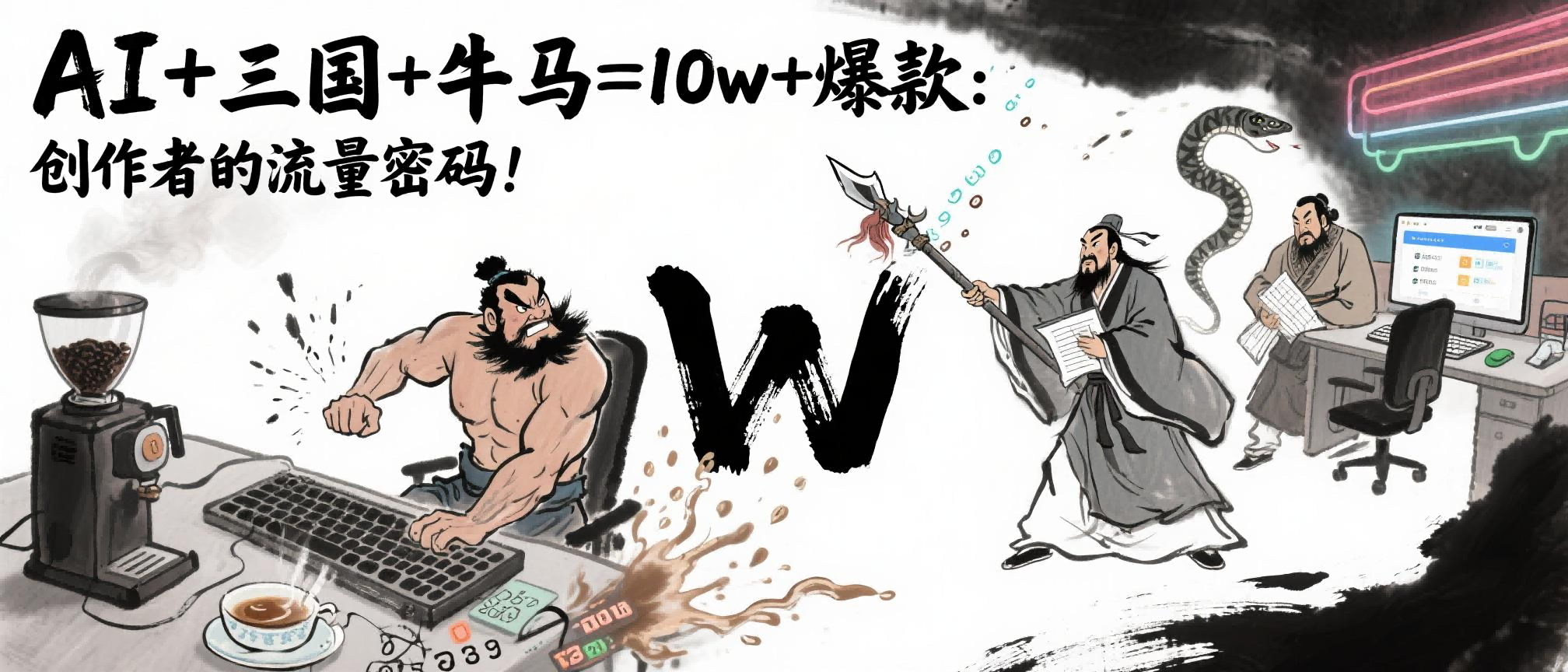 AI+三国+牛马=10w+爆款:创作者的流量密码!祝创空间-网创项目资源站-副业项目-创业项目-搞钱项目祝创空间