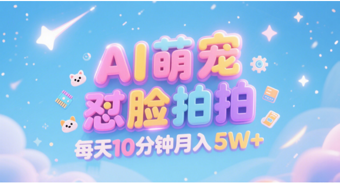 AI萌宠怼脸拍 萌宠赛道 精准高客单   每天十分钟 附提示词文案库  代替做素材 卖提示词 卖虚拟资料  卖宠物产品 做宠物私人定制产品  带徒弟 带陪跑 卖课  创作者分成 月入5W+祝创空间-网创项目资源站-副业项目-创业项目-搞钱项目祝创空间