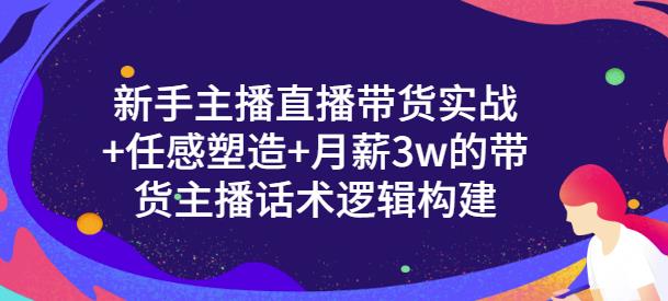 新手主播直播带货实战+信任感塑造+月薪3w的带货主播话术逻辑构建祝创空间-网创项目资源站-副业项目-创业项目-搞钱项目祝创空间