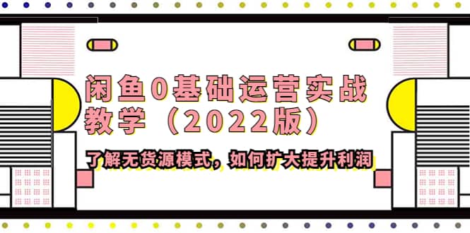 闲鱼0基础运营实战教学（2022版）了解无货源模式，如何扩大提升利润祝创空间-网创项目资源站-副业项目-创业项目-搞钱项目祝创空间