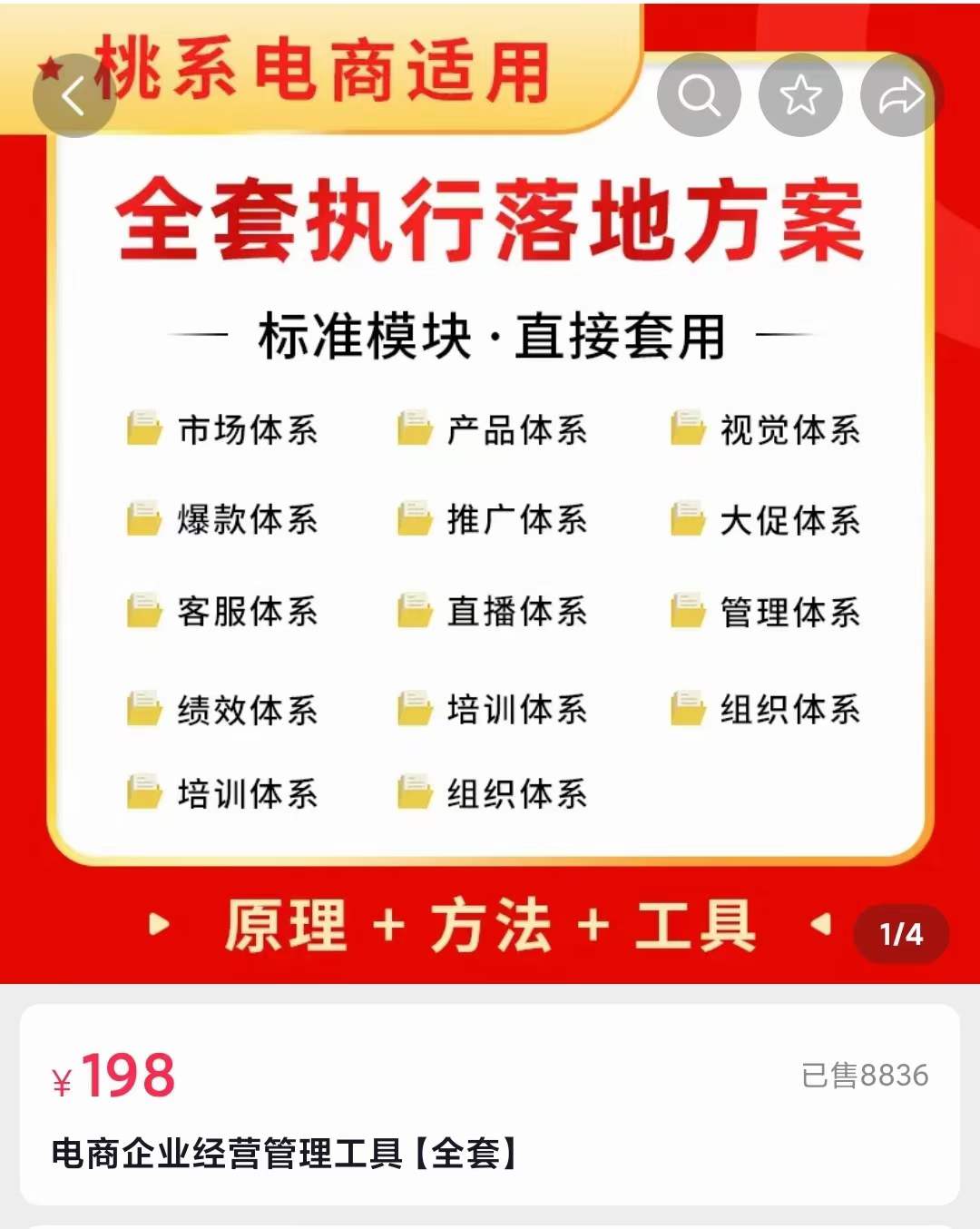 外面卖198·电商企业经营管理工具：全套执行落地方案 标准模块·直接套用祝创空间-网创项目资源站-副业项目-创业项目-搞钱项目祝创空间