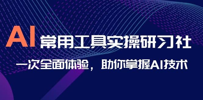 AI-常用工具实操研习社，一次全面体验，助你掌握AI技术祝创空间-网创项目资源站-副业项目-创业项目-搞钱项目祝创空间