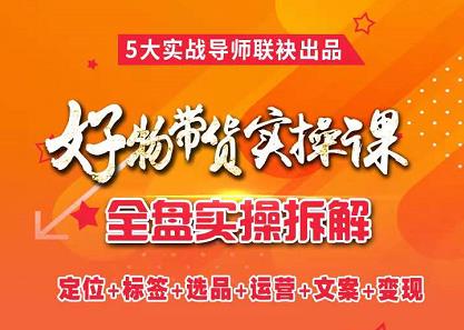 抖音好物带货实操课,全盘拆解抖音好物带货号全套流程打法祝创空间-网创项目资源站-副业项目-创业项目-搞钱项目祝创空间