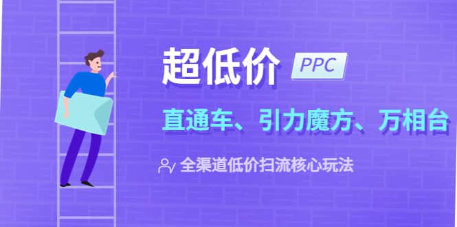 2023超低价·ppc—“直通车、引力魔方、万相台”全渠道·低价扫流核心玩法祝创空间-网创项目资源站-副业项目-创业项目-搞钱项目祝创空间