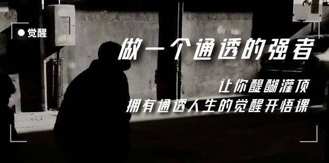 觉醒-做一个通透强者,让你醍醐灌顶,拥有通透人生,掌握强大的秘密祝创空间-网创项目资源站-副业项目-创业项目-搞钱项目祝创空间