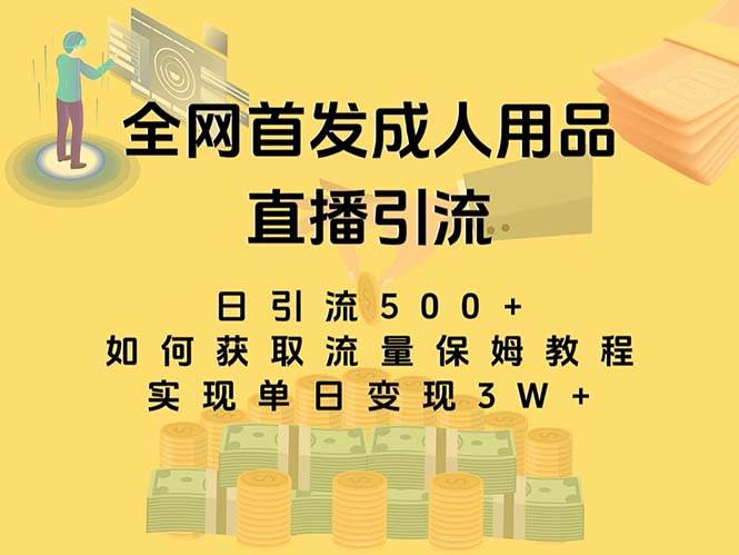 最新全网独创首发，成人用品直播引流获客暴力玩法，单日变现3w保姆级教程祝创空间-网创项目资源站-副业项目-创业项目-搞钱项目祝创空间