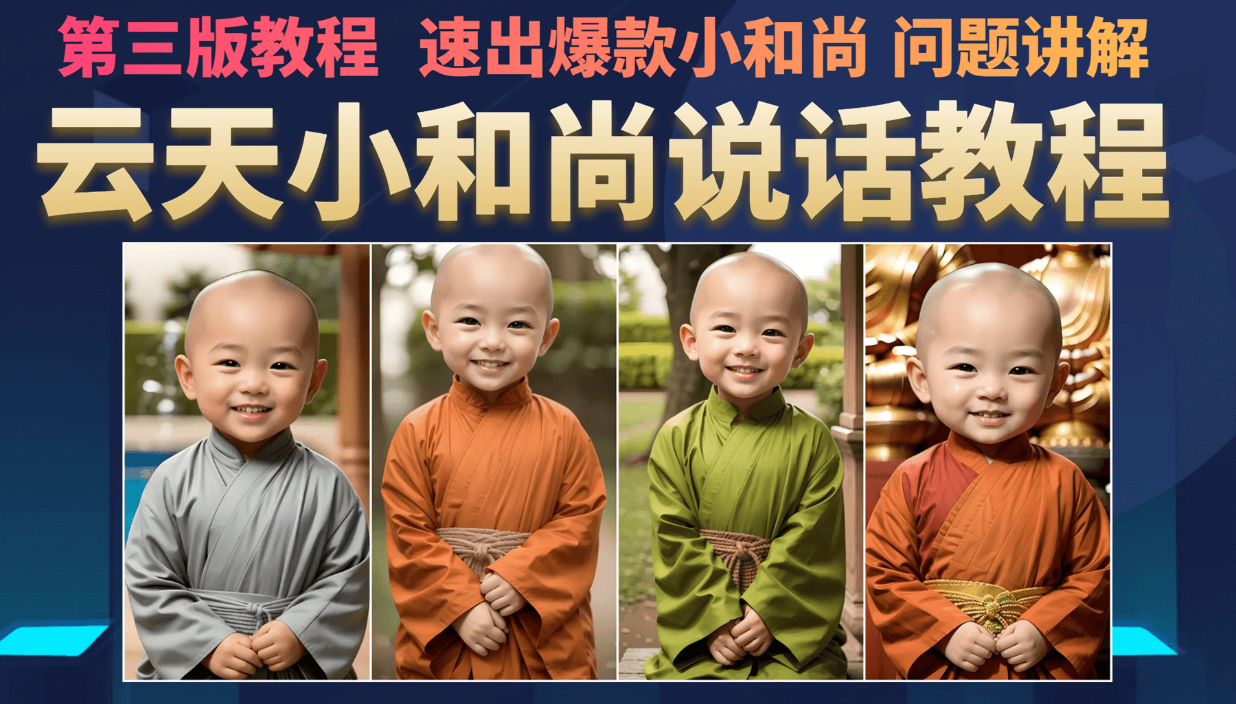 云天小和尚会说话，7天万粉（第3版教程）祝创空间-网创项目资源站-副业项目-创业项目-搞钱项目祝创空间