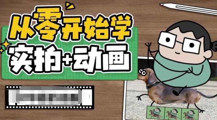 从零开始学实拍加动画，实拍加动画创意教程（49节视频课）祝创空间-网创项目资源站-副业项目-创业项目-搞钱项目祝创空间