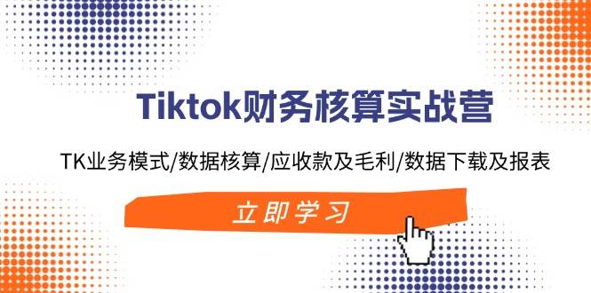 Tiktok财务核算实战营：TK业务模式/数据核算/应收款及毛利/数据下载及报表祝创空间-网创项目资源站-副业项目-创业项目-搞钱项目祝创空间