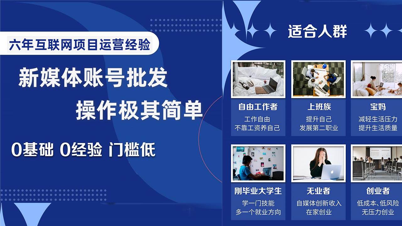 自媒体账号批发，看我怎么一天赚1个W，超简单祝创空间-网创项目资源站-副业项目-创业项目-搞钱项目祝创空间