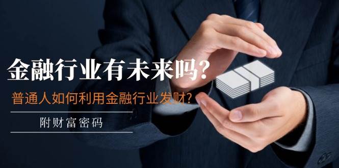 某付费文章：金融行业有未来吗？普通人如何利用金融行业发财?(附财富密码)祝创空间-网创项目资源站-副业项目-创业项目-搞钱项目祝创空间