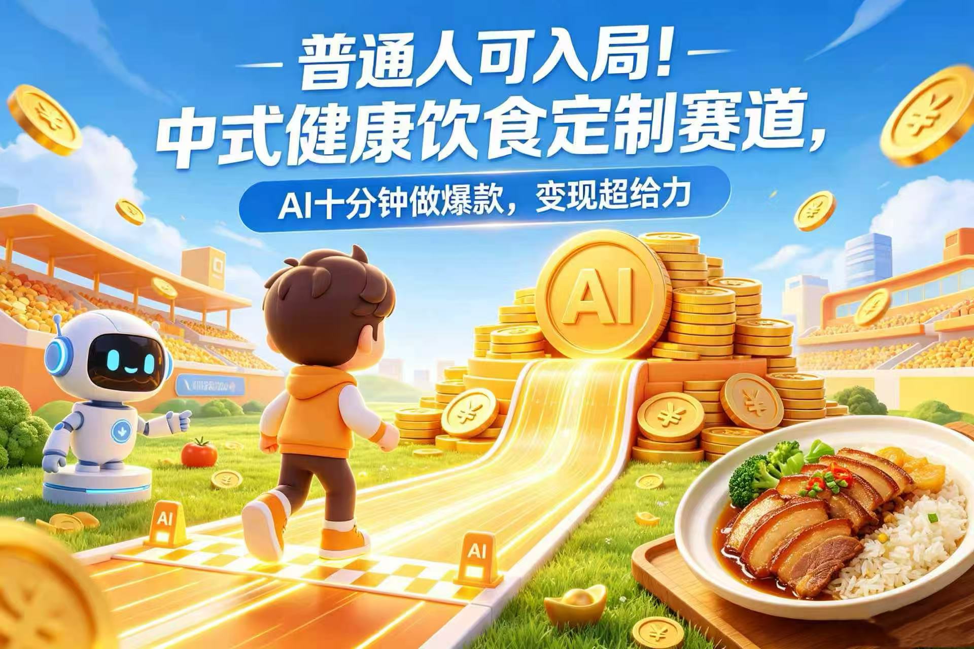 普通人可入局!中式健康饮食定制赛道,AI 十分钟做爆款,变现超给力祝创空间-网创项目资源站-副业项目-创业项目-搞钱项目祝创空间